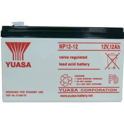 Batterie Yuasa étanche NP12.12 12V 12Ah. Garantie 1 an