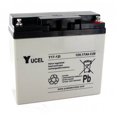 Batterie étanche Yucel Y17-12 12V 17Ah. Garantie 6 mois