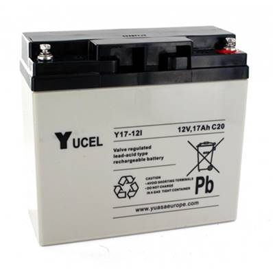 Batterie étanche Yuvolt Y17-12I 12V 17Ah. Garantie 6 mois