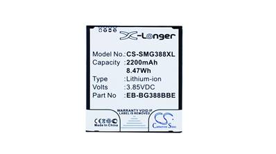 Batterie type Samsung Xcover/ EB-BG388BE 3.85V 1900mAh. Garantie 1 an