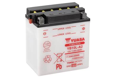 Batterie Yuasa YB10-LA2 12V 11Ah 120A +D. Garantie 1 an