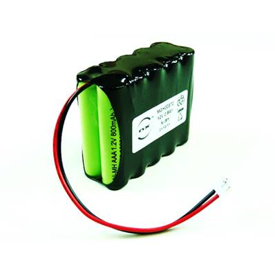 Batterie alarme incendie T4-1B 10 X AAA 12V 0.8Ah NI-MH. Garantie 6 mois
