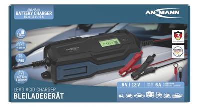 Chargeur/Maintien de charge Ansmann 6/12V 6A toutes technologies. Garantie 3 ans