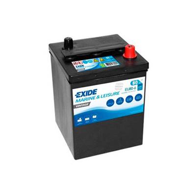 Batterie Exide EU80-6 6V 80Ah 600A. Garantie 2 ans