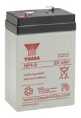 Batterie Yuasa étanche NP4-6 6V 4Ah. Garantie 1 An.