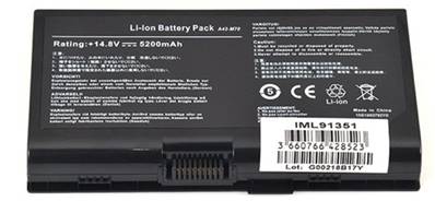 Batterie Asus A42-M70 14.8V 5200mAh. Garantie 1 an