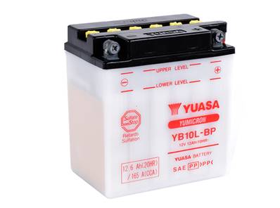 Batterie moto Yuasa YB10L-BP 12V 11Ah 165A +D. Garantie 1 an