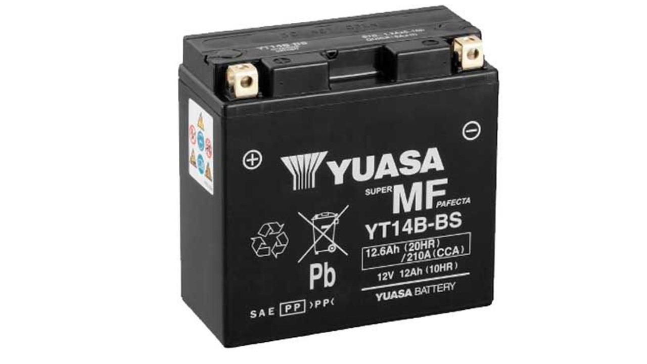 Batterie moto Yuasa YT14B-4 /YT14B-BS 12V 10Ah 210A. Garantie 1 an