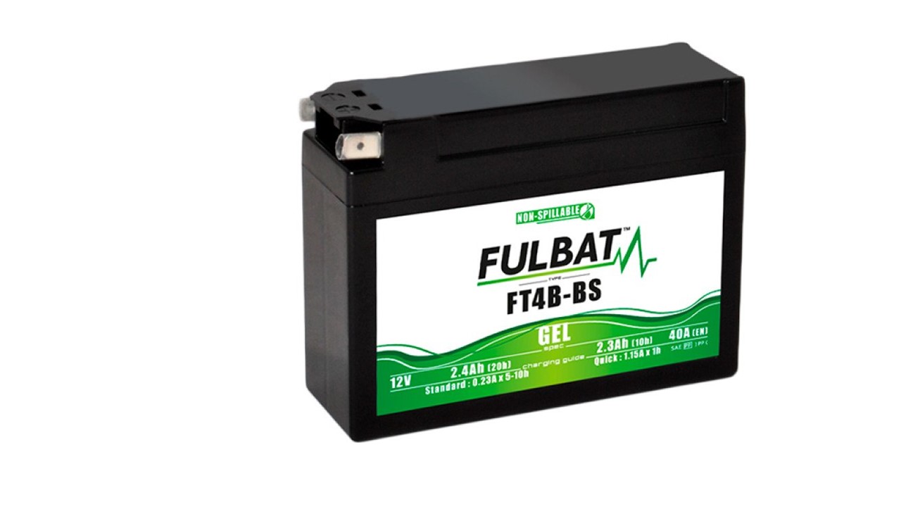 Batterie moto BS Battery YT4B-5 12V 2.4Ah 40A +D. Garantie 6 mois