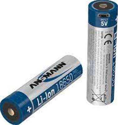 Batterie Ansmann 18650 3.7V 3400mAh Li-ion USB