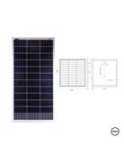 Panneau solaire très haut rendement technologie Perc 12V 50W pré-câblé 1.5m MC4