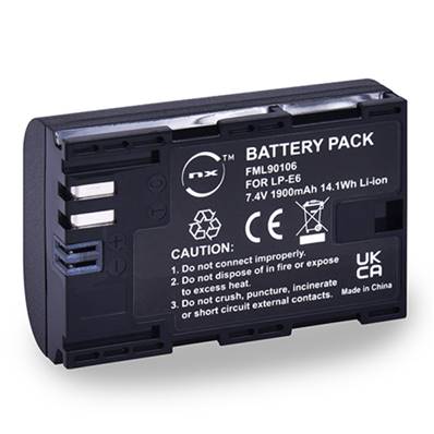 Batterie type Canon LP-E6 7.2V 1900mAh. Garantie 1 an