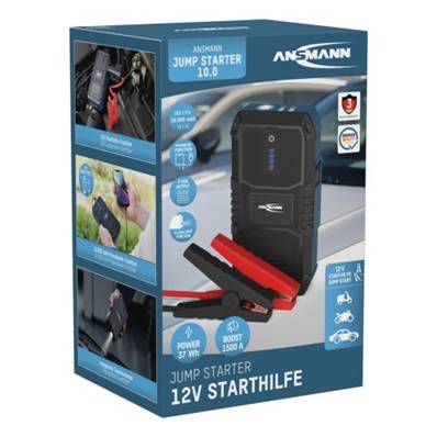 Booster Ansmann Jump Starter 10.0 torche/powerbank 2.5Ah 12V 400A (1500 peak)