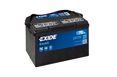 Batterie Exide EB758/EB708 12V 70Ah 740A. Garantie 2 ans