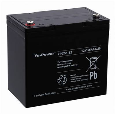 Batterie étanche Yucel YPC55-12 12V 55Ah. Garantie 6 mois