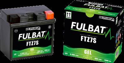 Batterie Fulbat GEL YT6B3/YTZ7-S/FTZ7S/YTZ7S 12V 6.3Ah 130A +D. Garantie 6 mois