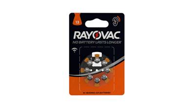 Piles auditives Rayovac 13 / PR48 1.45V blister de 8 piles