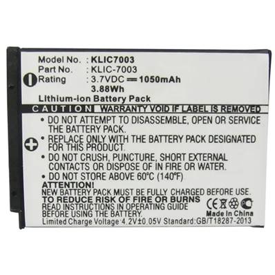 Batterie type Kodak 7003 3.7V 1050mAh. Garantie 1 an