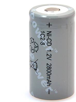 Accu Yuasa C 1.2V 2.8 NI.CD 25.3mm x 49mm