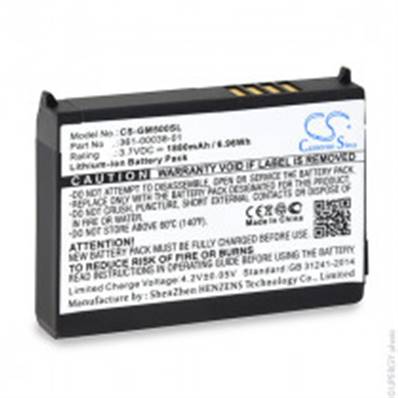 Batterie GPS Garmin 361-00038-01 3.7V 1880mAh Li-ion. Garantie 1an