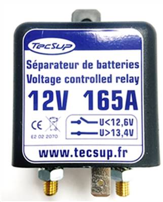 Coupleur-séparateur Tecsup 12V 165Ah. Garantie 1 an