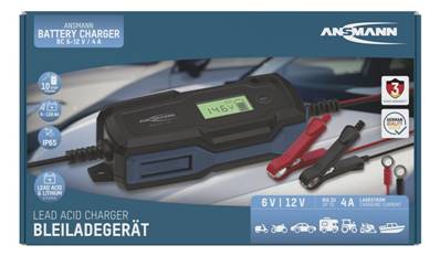 Chargeur/Maintien de charge Ansmann 6/12V 4A toutes technologies. Garantie 3ans