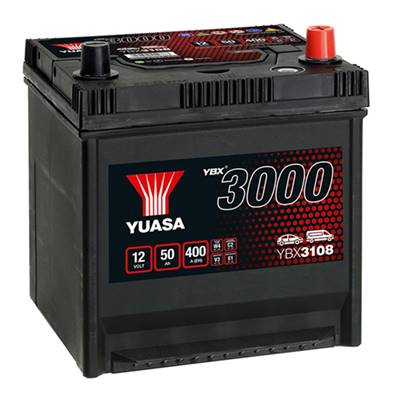 Batterie Yuasa YBX3108 12V 50Ah 400A-D20D. Garantie 2 ans