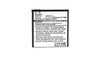 Batterie type Huawei HB5N1/ HB5N1H / BCC1023 3.7V 1800mAh. Garantie 1 an