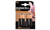 Blister de 2 piles Duracell 9V / 6LR61 Alcalines