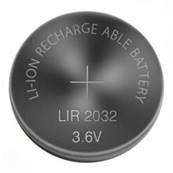 Pile rechargeable LIR2032 / CR2032 3.6V 40mAh Li-ion