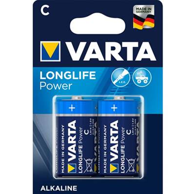 Piles Varta LR14/C 1.5V Alcalines blister de 2 piles