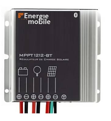 Régulateur Bluetooth MPPT 12/24V 12A. Etanche IP67 81x86x23mm