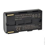 Batterie type Canon BP-911 / BP-914 / BP-927 7.2V 2600mAh. Garantie 1 an