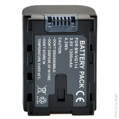 Batterie JVC BN-VG114 / VG107 3.6V 2400mAh. Garantie 1 an