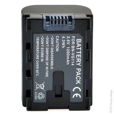 Batterie type JVC BN-VG114 / BN-VG107 3.6V 1200mAh. Garantie 1 an