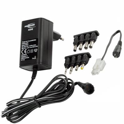 Chargeur Ansmann ACS48 pour batteries de 4.8V A 9.6V NICD/NI-MH. Garantie 3 ans