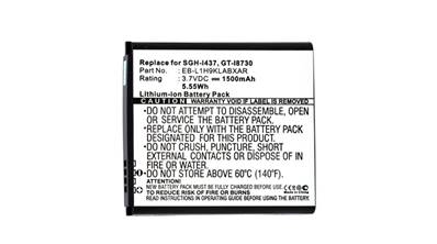 Batterie type Samsung EB-L1H9KLU 3.7V 1500mAh. Garantie 1 an