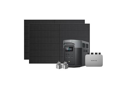 Kit ecoflow station Delta max2000 + power stream 800W + 2 panneaux solaires 400W