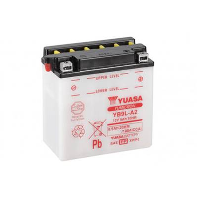 Batterie moto Yuasa YB9L-A2 12V 9Ah 100A +D. Garantie 1 an