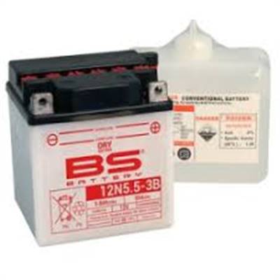 Batterie moto BS Battery 12N5.5A-3B 12V 5.5Ah 55A +D. Garantie 6 mois