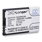 Batterie type Nokia BL5-J / BL5J 3.7V 1200mAh. Garantie 1 an