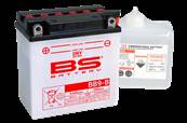 Batterie moto BS Battery YB9-B 12V 9.5Ah 100A +G . Garantie 6 mois