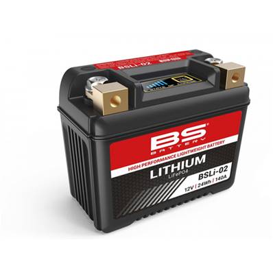 Batterie moto BS Battery BSLI-02 12V 140A CCA +D. Garantie 6 mois
