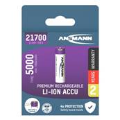 Accu Ansmann 21700 3.6V 5000mAh protégé avec port usb-c pour recharge directe