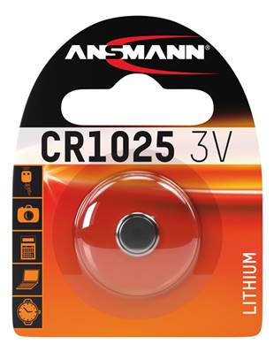 Pile bouton Ansmann CR1025 Lithium 3V