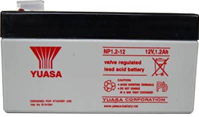 Batterie Yuasa étanche NP1.2-12 12V 1.2Ah. Garantie 1 an