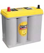 Batterie Optima jaune YTS 2.7J 12V 38Ah 460A +G bornes japonaises. Garantie 2ans