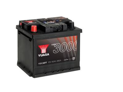 Batterie Yuasa YBX3077 12V 45Ah 380A- L1G. Garantie 2 ans