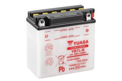 Batterie moto Yuasa YB7L-B 12V 7Ah 75A +D. Garantie 1 an