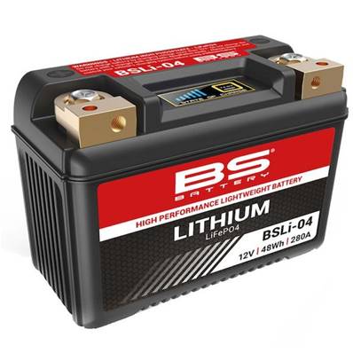 Batterie moto BS Battery BSLI-04 12V 280A CCA +G. Garantie 6 mois